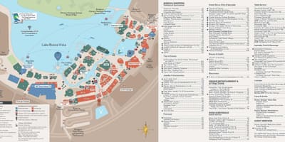 Карта парк розваг Disney